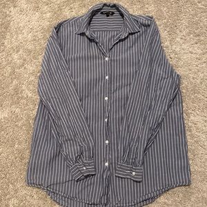 EXPRESS pinstripe button down shirt